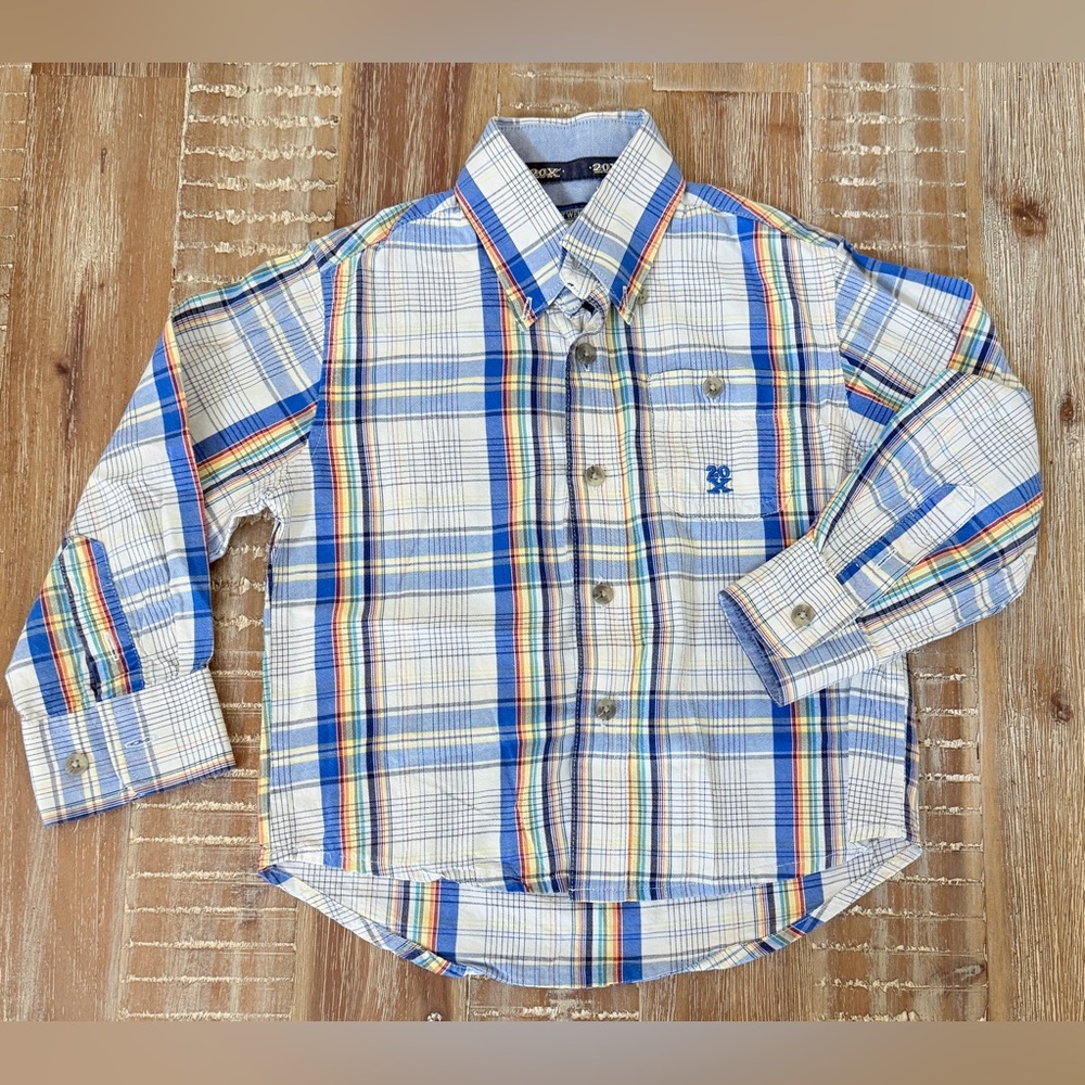 Toddler boys 20X long sleeve collared shirt XS